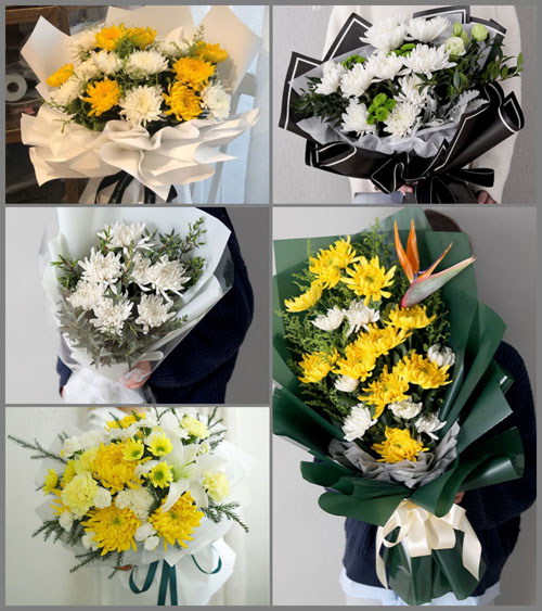 贵州六盘水盘县鸡场坪镇白事花束代送